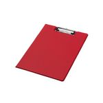 Q-Connect PVC Foldover Clipboard A4 Red KF01302