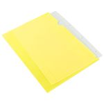 Q-Connect Cut Flush Folder A4 Yellow (Pack of 100) KF01487