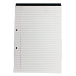 Q-Connect Feint Ruled Margin Head Bound Refill Pad 160 Pages A4 (10 Pack) KF02228
