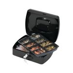 Q-Connect Cash Box 10 Inch Black KF02603