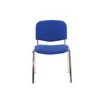 Jemini Ultra Multipurpose Stacking Chair 532x585x805mm Chrome/Blue KF03349
