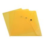 Q-Connect Polypropylene Document Folder A4 Yellow (Pack of 12) KF03595