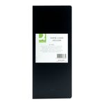 Q-Connect Polypropylene Name Business Card Holder 96 Card Black KF03663