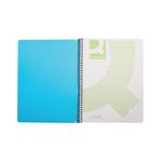 Q-Connect Spiral Bound Polypropylene Notebook 160 Pages A5 Blue (5 Pack) KF10034