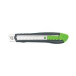 Q-Connect Heavy Duty 18mm Cutting Knife Black/Green 68BC