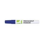 Q-Connect Permanent Marker Bullet Tip 4mm Blue Pack of 10 KF11709