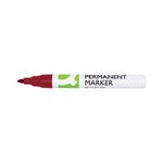 Q-Connect Permanent Marker Bullet Tip 4mm Red Pack of 10 KF11710