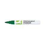 Q-Connect Permanent Marker Bullet Tip 4mm Green Pack of 10 KF11711