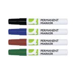 Q-Connect Permanent Marker Bullet Tip 4mm Assorted Pack of 4 KF11712