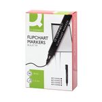 Q-Connect Flipchart Marker Bullet tip 2mm Red Pack of 10 KF15399