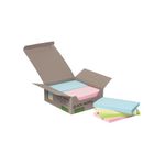 Q-Connect Recycled Notes 127x76mm Pastel Rainbow (Pack of 12) KF17325