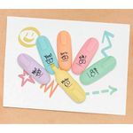 Q-Connect Fun Mini Highlighter Pens Pastel Assorted (Pack of 6) KF17419
