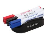 Q-Connect Magnetic Whiteboard Erase with 3 Whiteboard Markers KF18634