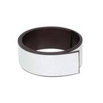 Q-Connect Magnetic Racking Strip White PVC 30mmx1.5mmx5m KF18991