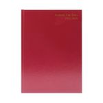5 Star Academic Diary Day Per Page A5 Burgundy 2025-2026 KF1A5ABG25