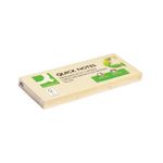 Q-Connect Quick Notes Recycled 38x51mm Yellow (Pack of 12) KF22367