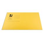 Q-Connect Square Cut Folder Lightweight 180gsm Foolscap Yellow (Pack of 100) KF26027