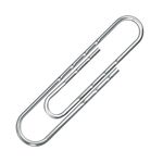 Q-Connect Round Wavy Paperclips 77mm Pack of 100 KF27004