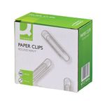 Q-Connect Round Wavy Paperclips 77mm Pack of 100 KF27004