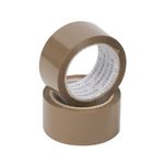 Q-Connect Packaging Tape 50mmx66m Polypropylene Brown (Pack of 6) KF27010