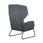 5 Star Agyle Wingback Chair 800x383x1800mm Grey/Black KF70112