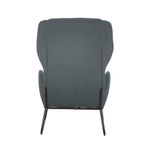 5 Star Agyle Wingback Chair 800x383x1800mm Grey/Black KF70112