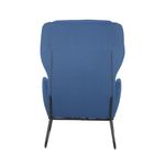 5 Star Agyle Wingback Chair 800x383x1800mm Blue/Black KF70113