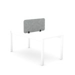 5 Star Desk Mounted PET Screen 790x400mm Grey KF70115
