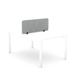 5 Star Desk Mounted PET Screen 1190x400mm Grey KF70118