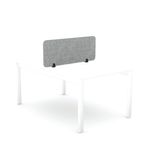 5 Star Desk Mounted PET Screen 1190x400mm Grey KF70118
