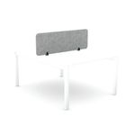 5 Star Desk Mounted PET Screen 1390x400mm Grey KF70121