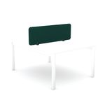 5 Star Desk Mounted PET Screen 1390x400mm Green KF70123