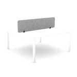 5 Star Desk Mounted PET Screen 1590x400mm Grey KF70124