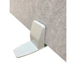 5 Star Surface Moveable Mount Desktop PET Clamps x 2 White KF70131