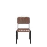 5 Star Culla Side Chair 460x540x795mm Polyurethane Brown/Black KF70144