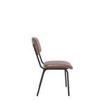 5 Star Culla Side Chair 460x540x795mm Polyurethane Brown/Black KF70144