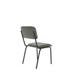 5 Star Culla Side Chair 460x540x795mm Polyurethane Green/Black KF70145