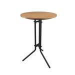 Trine Wooden Top Table 800x800 x730mm KF70148