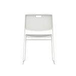 Titan Arc High Density Stacker Chair 520x545x805mm White KF70155