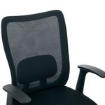 Jemini Zumo Mesh Back Chair with Folding Arms Black/Black KF70318