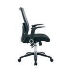 Jemini Zumo Mesh Back Chair with Folding Arms Black/Grey KF70319