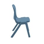 Titan One Piece Classroom Chair Size 5 470x500x770mm Steel Blue KF70515