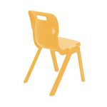 Titan One Piece Classroom Chair Size 6 470x530x805mm Marigold KF70518