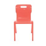Titan One Piece Classroom Chair Size 6 470x530x805mm Coral KF70519