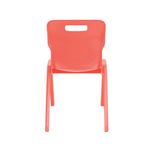 Titan One Piece Classroom Chair Size 6 470x530x805mm Coral KF70519