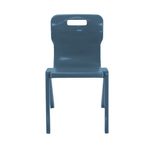 Titan One Piece Classroom Chair Size 6 470x530x805mm Steel Blue KF70520