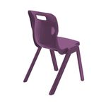 Titan One Piece Classroom Chair Size 6 470x530x805mm Grape KF70521