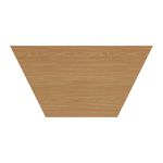 Jemini Trapezoidal Multipurpose Table 1600x800x730mm Beech/Silver KF71525