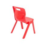Titan One Piece Classroom Chair 435x384x600mm Red (Pack of 10) KF839132