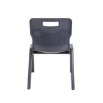 Titan One Piece Classroom Chair 435x384x600mm Charcoal (Pack of 30) KF838736